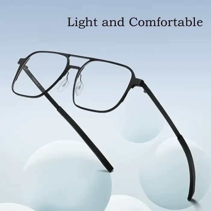 YIMARUILI pilote polarisé pince magnétique sur lunettes pur titane Double faisceau optique Prescript