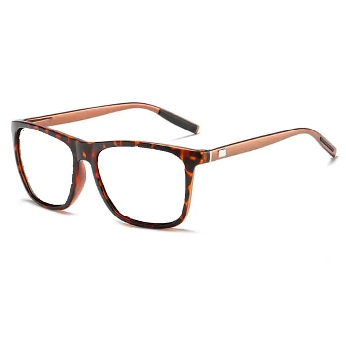 Lunettes carrées en aluminium magnésium pour hommes et femmes