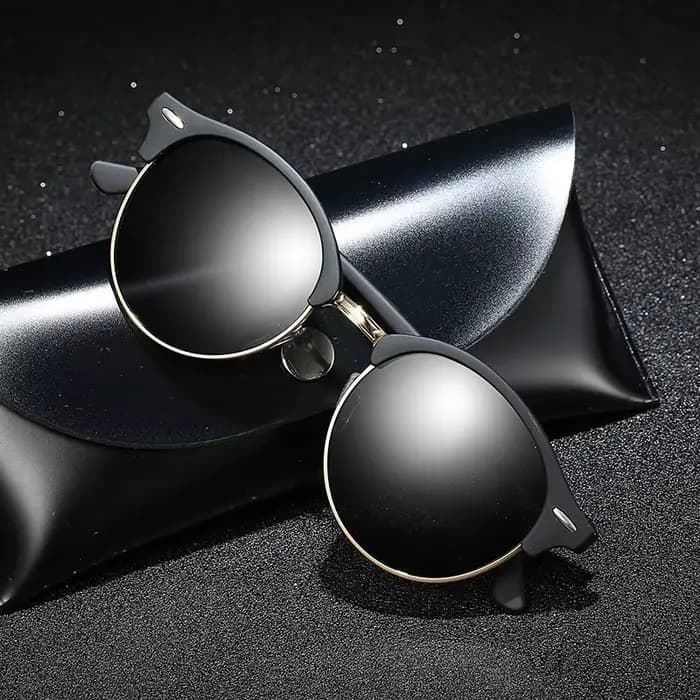 Lunettes de soleil polarisées rondes classiques pour hommes et femmes