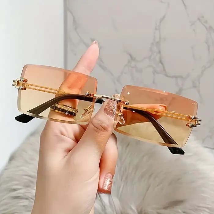 Lunettes de soleil sans monture pour femmes et hommes