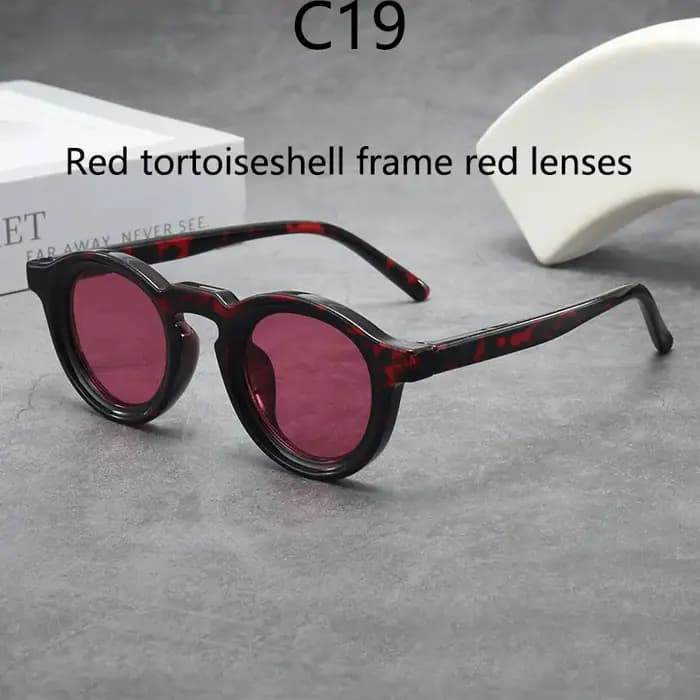 Lunettes de soleil ovales à monture optique rétro pour hommes