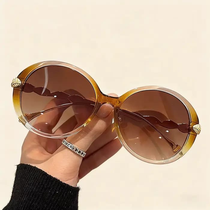 Lunettes de soleil rondes de style Ins