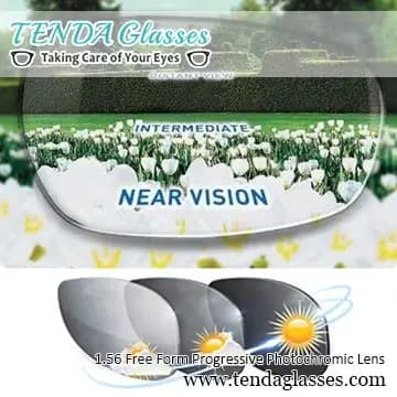 Lunettes de soleil pour délinquants multifocaux, forme libre, lentilles de annulé inage, verres phot