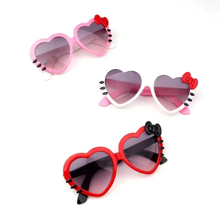 Lunettes de soleil en forme de cœur pour enfants