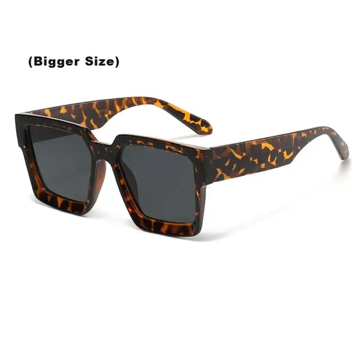 Mode Vintage carré lunettes de soleil hommes femmes rétro marque noir
