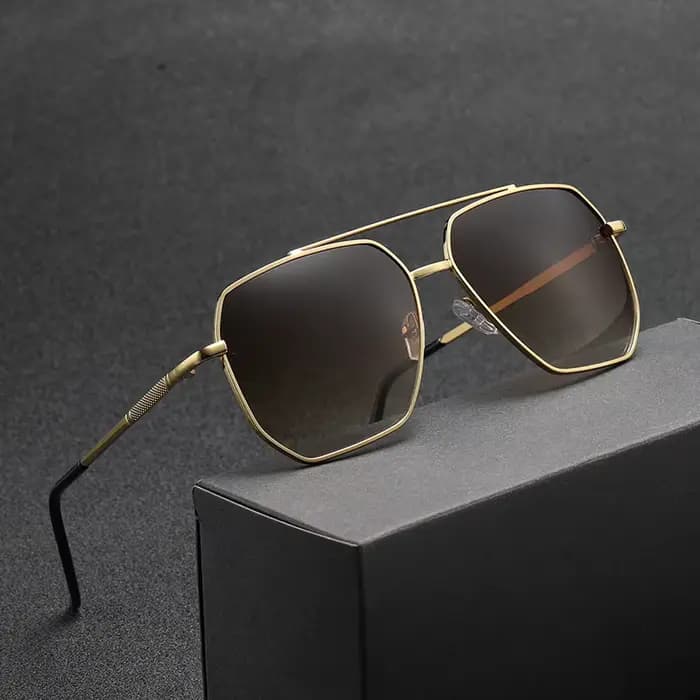 Nouvelle mode hommes lunettes de soleil pilote classique conduite