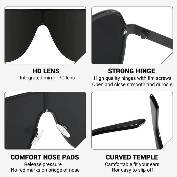 MAXJULI – lunettes de soleil polarisées pour hommes et femmes