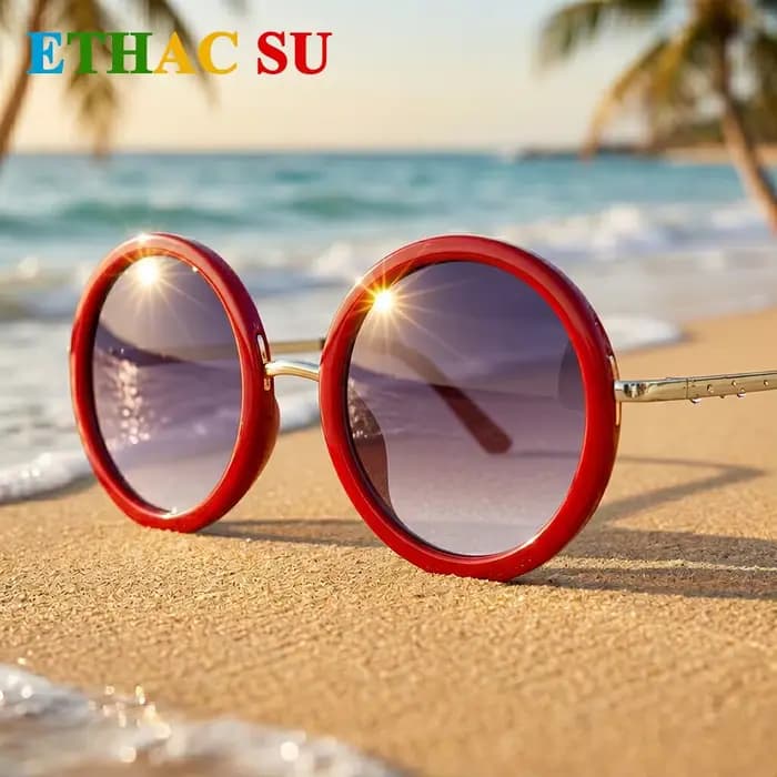 Lunettes de soleil rouges pour femmes et hommes