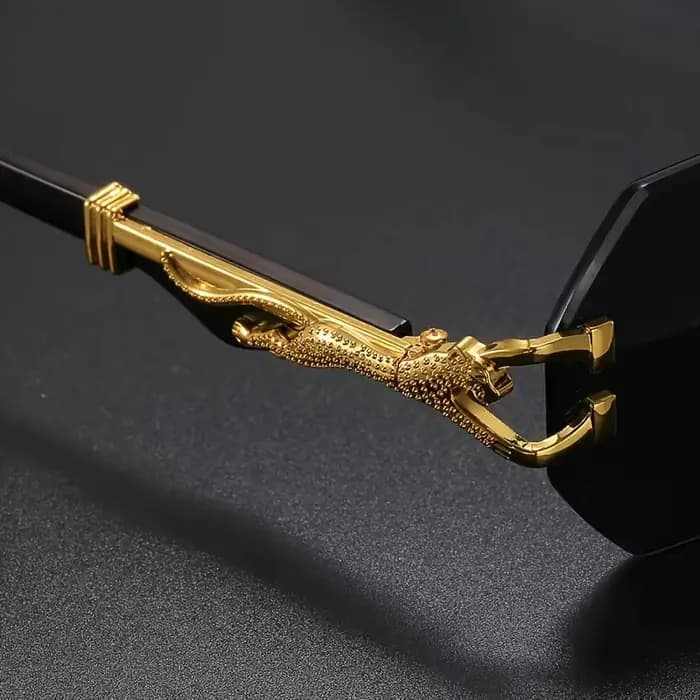 Lunettes de sport à imprimé léopard géométrique pour femmes