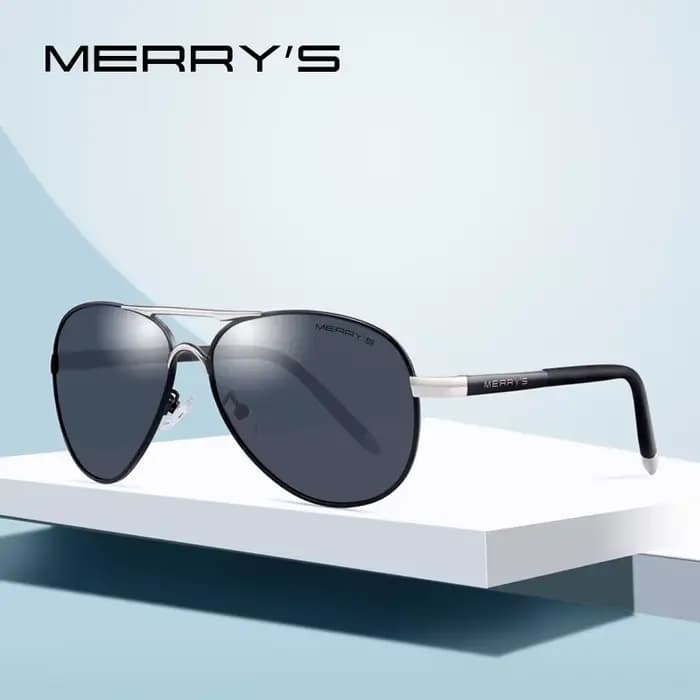 MERRYS – lunettes de soleil aviateur classiques pour hommes