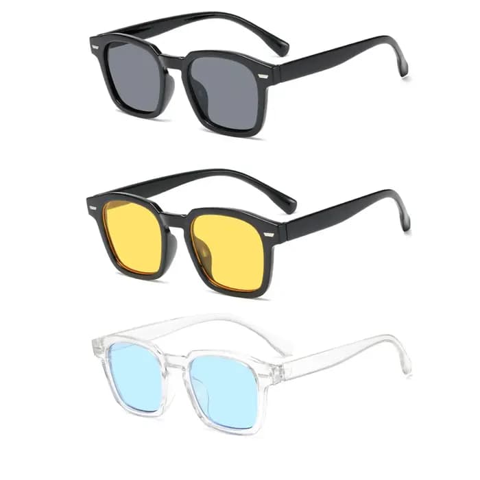 Lunettes de soleil carrées polygonales de haute qualité de la marque RMM