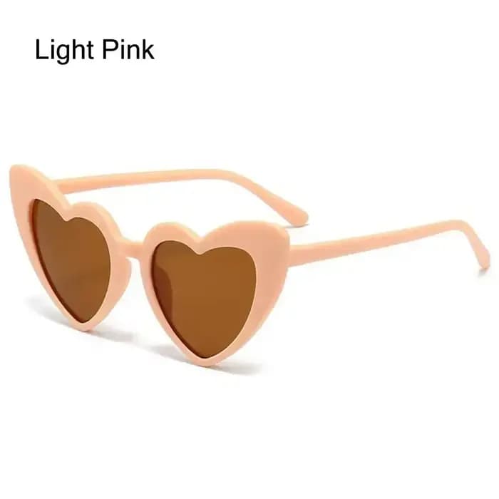 Lunettes de soleil vintage en forme de cœur pour enfants