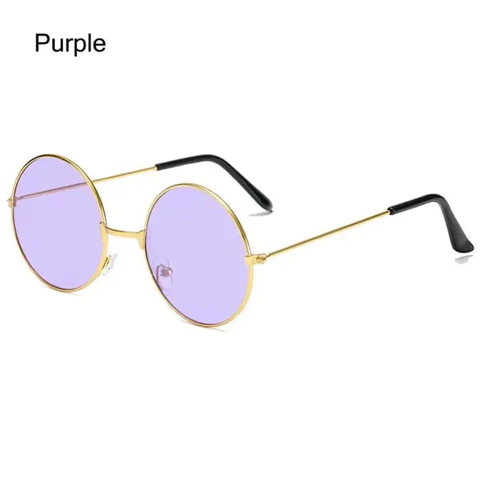 Lunettes de soleil rondes rétro style hippie