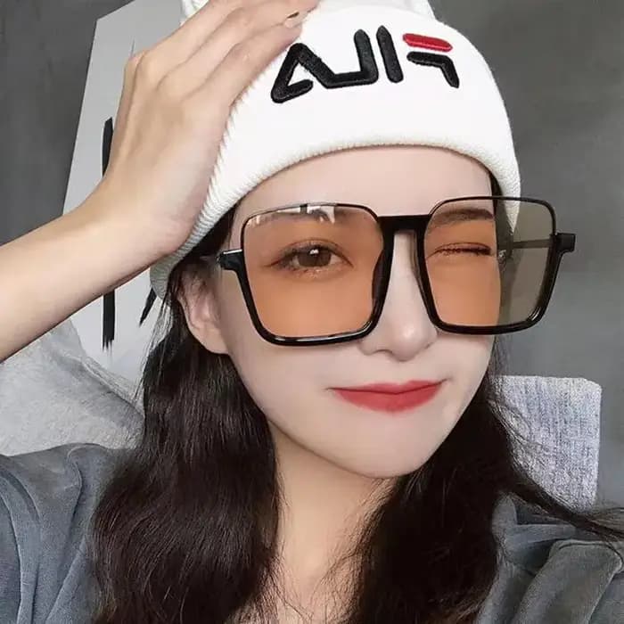 Lunettes de pêche carrées rétro