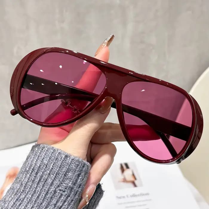 Nouvelles Lunettes de Soleil Vintage Grand Pilote Rondes pour Hommes et Femmes
