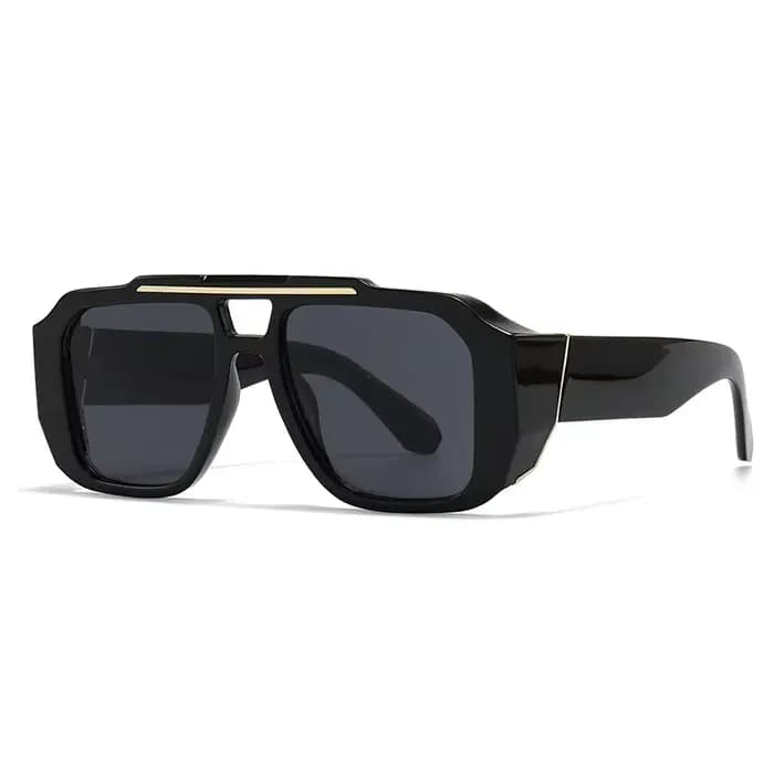 Lunettes de soleil carrées surdimensionnées vintage 2026 pour hommes et femmes, de marque de luxe, à