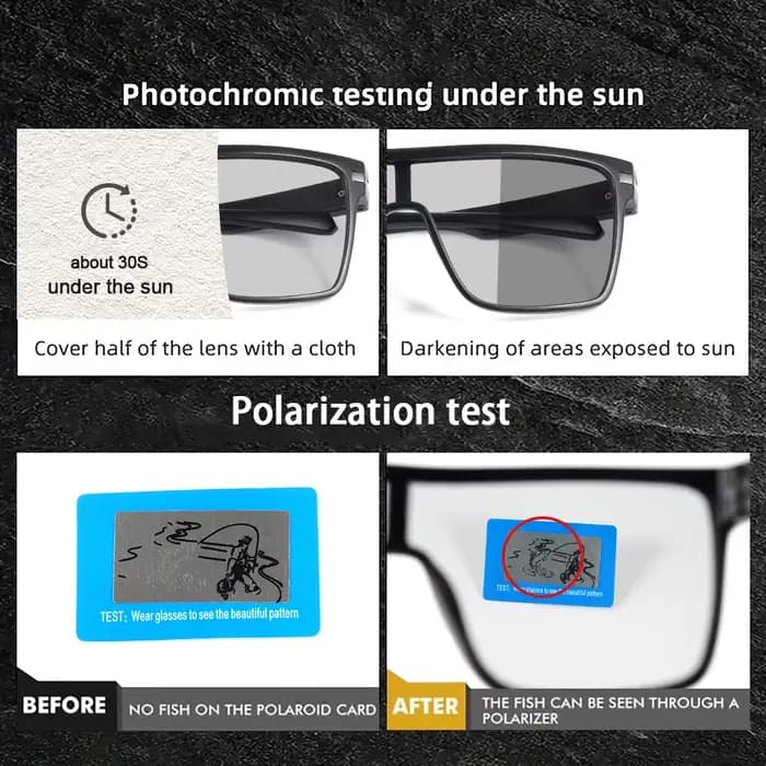 CRIXLAIS mode lunettes de soleil polarisées photochromiques hommes femmes lunettes de soleil surdime