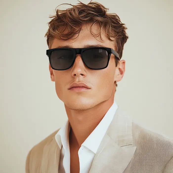 Lunettes de soleil polarisées Vintage carrées de luxe pour hommes femmes mode voyage voiture conduite Anti-éblouissement