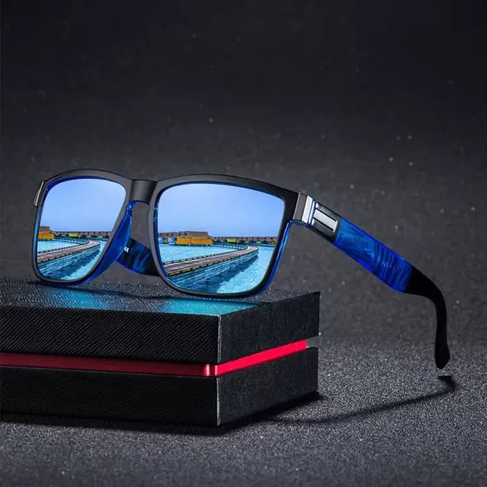 4 pièces mode Vintage modèle carré lunettes de soleil hommes femmes pêche conduite homme marque de luxe concepteur