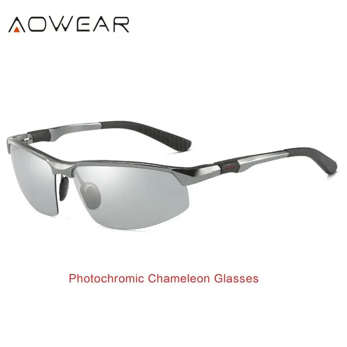 AOWEAR lunettes de soleil photochromiques hommes polarisées jour nuit conduite