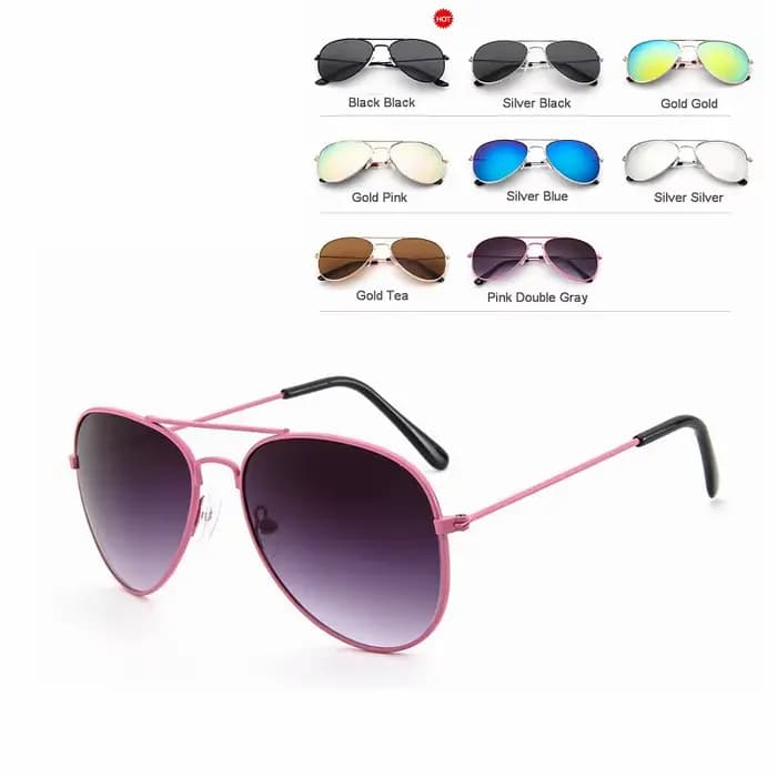 Lunettes de soleil d'aviation pour garçon et fille