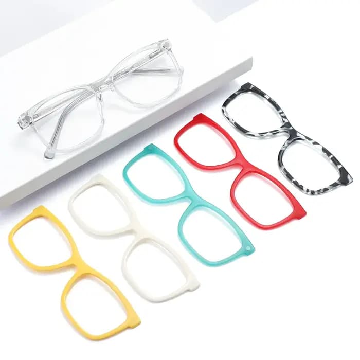 YIMARUILI hommes et femmes magnétique multicolore lunettes cadre Ultra-léger TR90 mode tendance petites
