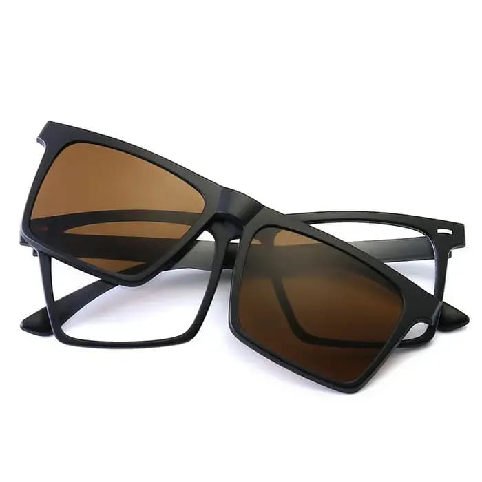 Lunettes de soleil carrées polarisées pour hommes et femmes
