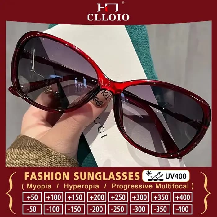 CLLOIO Design de mode papillon Prescription lecture lunettes de soleil été voyage conduite myopie