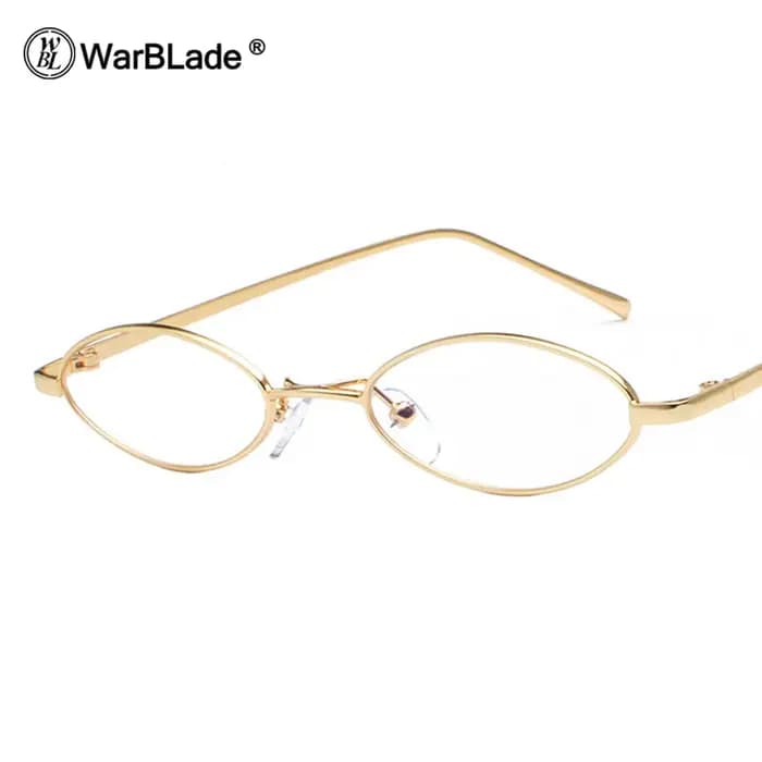 WarBlade-Petite monture de lunettes ovales rétro pour hommes et femmes