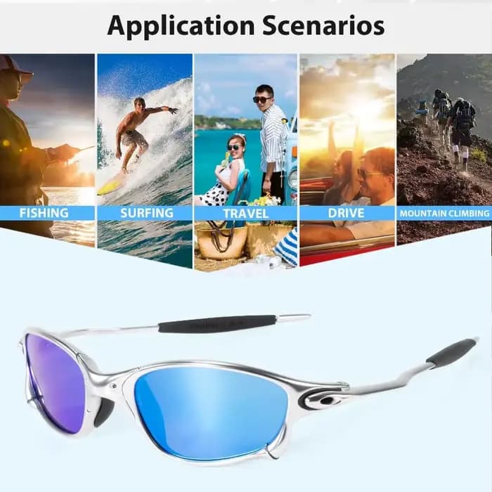 Lunettes de soleil polarisées hommes cyclisme pêche conduite