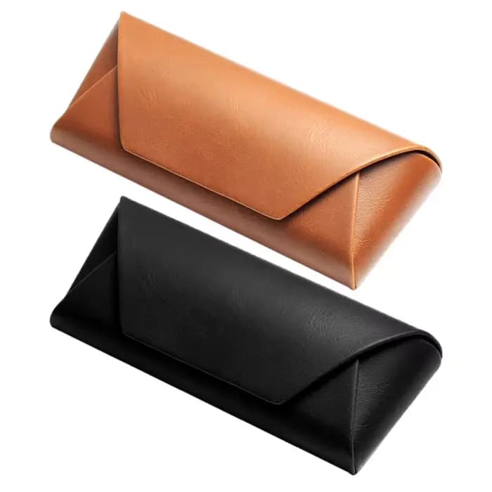Étui à lunettes en cuir pour myopie de luxe