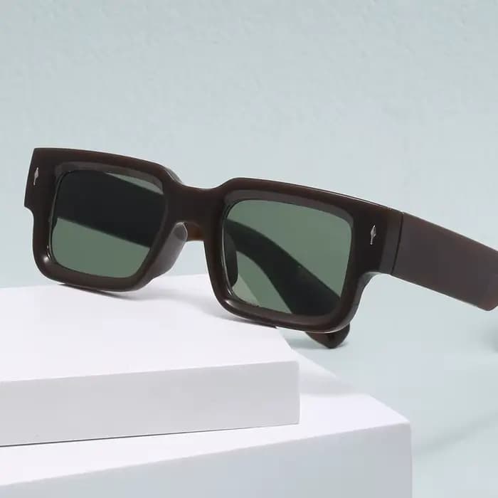 Lunettes de soleil à monture épaisse pour hommes