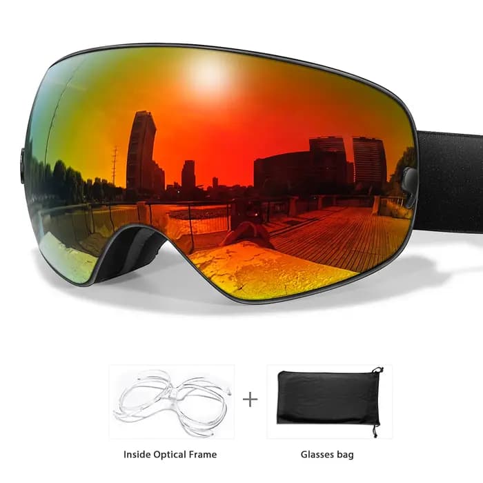 Lunettes de ski antibuée pour hommes et femmes