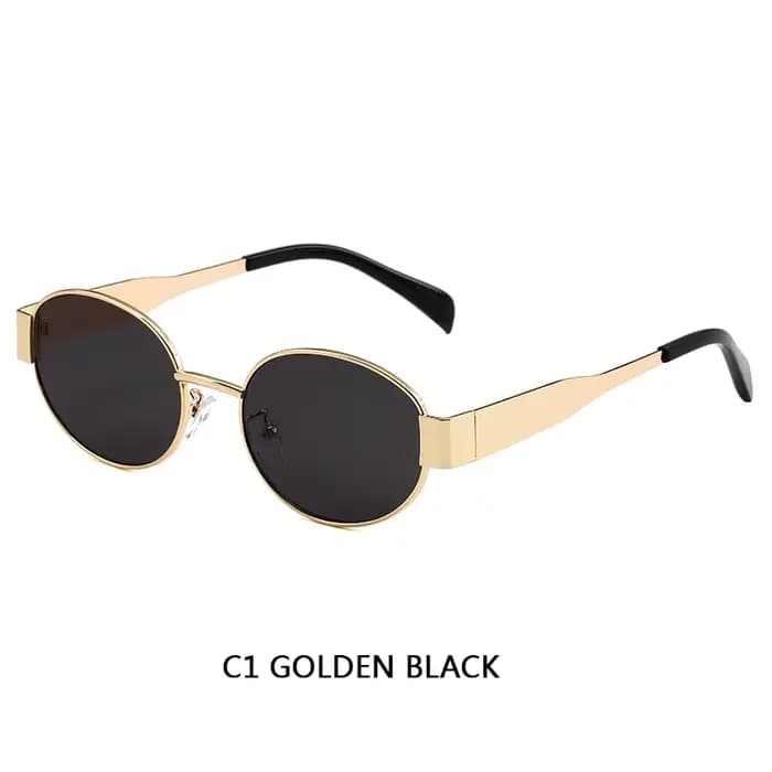 Lunettes de soleil à monture ovale pour femmes, Style vieux argent, rétro, mode, lunettes élégantes