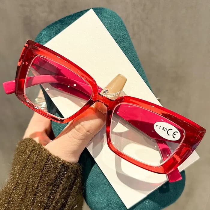 Petites lunettes de lecture carrées à la mode