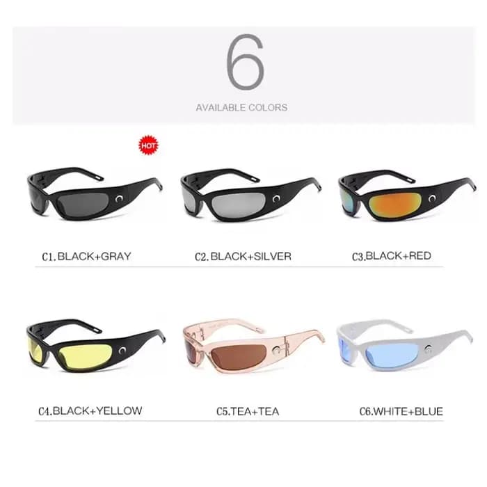 Samjune Lunettes de soleil rectangulaires pour femmes et hommes