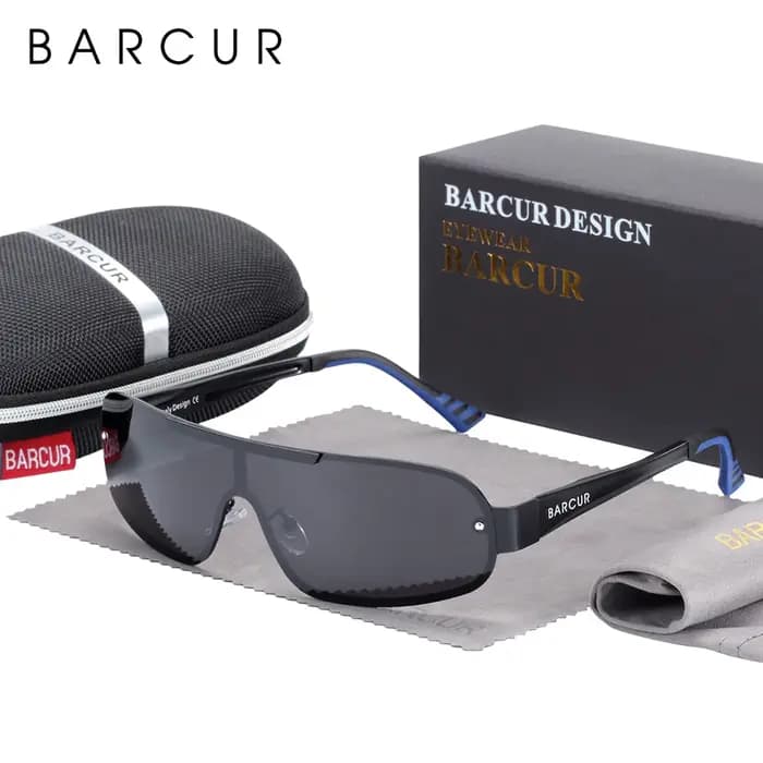 BARCUR – lunettes de soleil polarisées en aluminium et magnésium pour homme