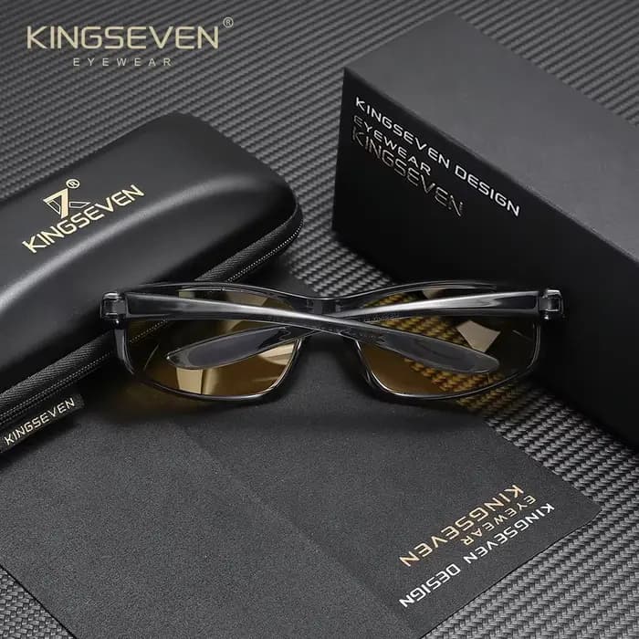 Lunettes de soleil polarisées KINGSEVEN pour le cyclisme, grande monture, lunettes de soleil pour ho