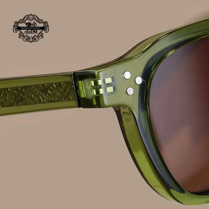 Classiques Rivets Style rétro lunettes de soleil pour femmes TR90 cadre polygone
