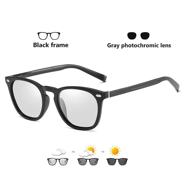 LIOUMO Design – lunettes de soleil polarisées photochromiques classiques rétro pour hommes et femmes