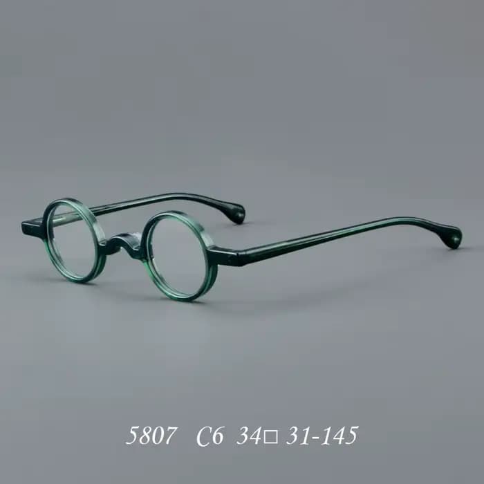 Lunettes de vue rondes à monture en acétate pour hommes et femmes