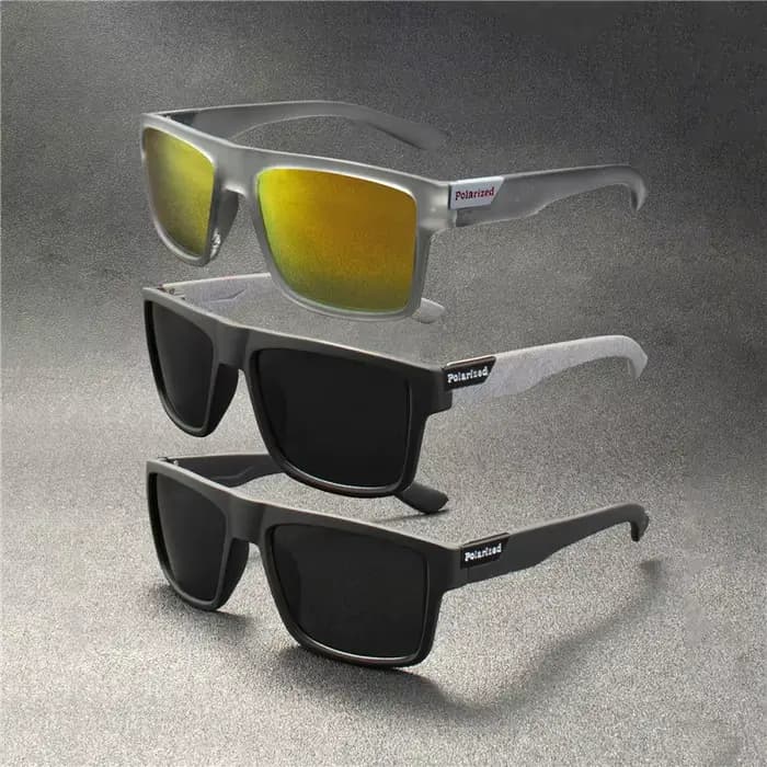 5 pièces lunettes de soleil polarisées de luxe hommes femmes mode carré mâle lunettes de soleil Vint