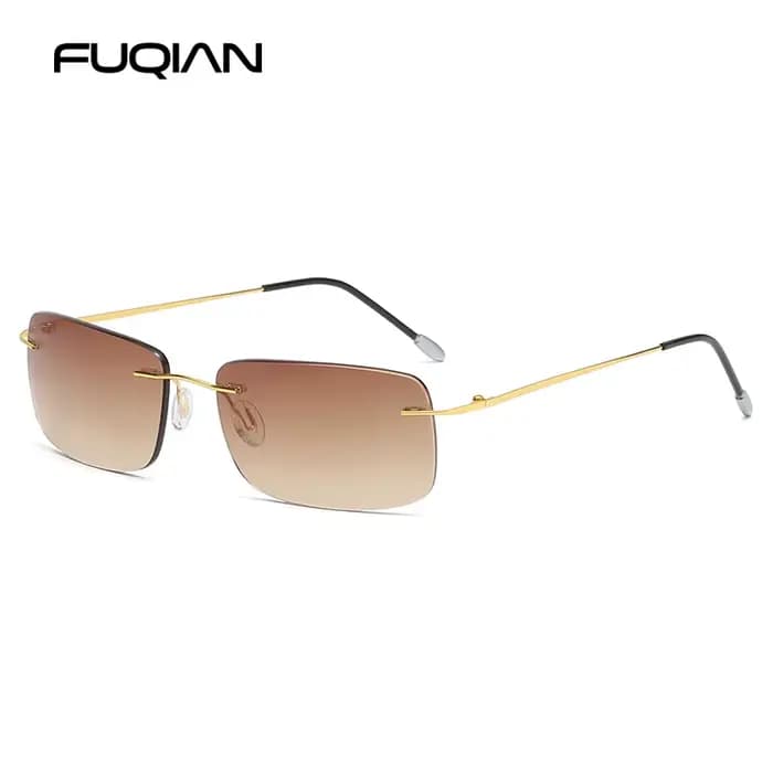 Lunettes de soleil de lecture sans monture pour hommes et femmes
