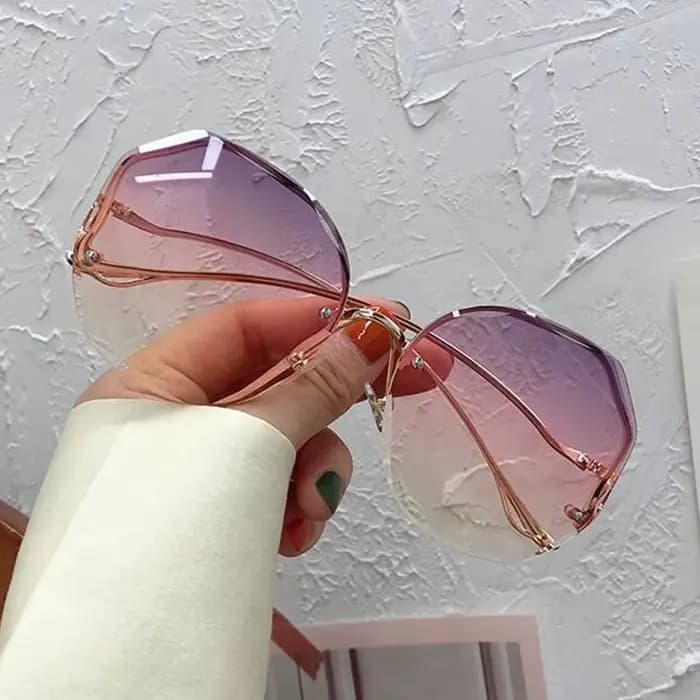 Lunettes De soleil rondes irrégulières pour femmes