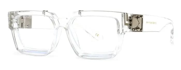 Lunettes correctrices carrées surdimensionnées pour hommes