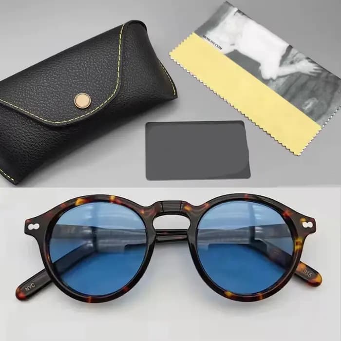 Lunettes de soleil polarisées hommes rétro lunettes de soleil rondes femmes Johnny Depp Miltzen marq