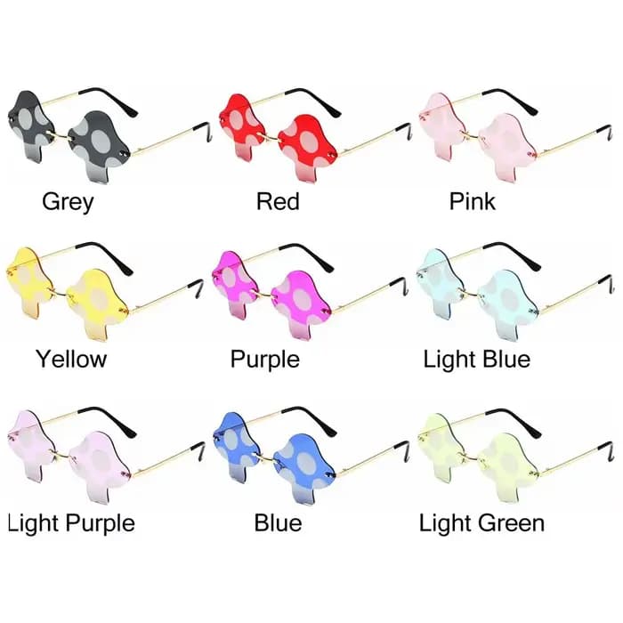 Lunettes de soleil sans monture irrégulières pour femmes
