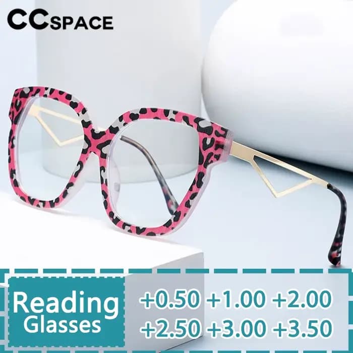 Lunettes de lecture carrées bloquées par documents pour femmes