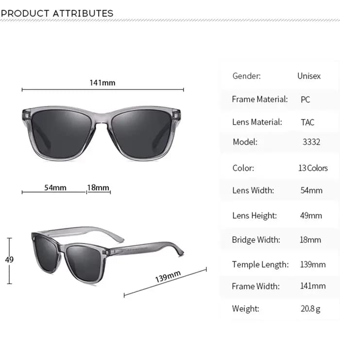Lunettes de soleil polarisées de marque pour hommes