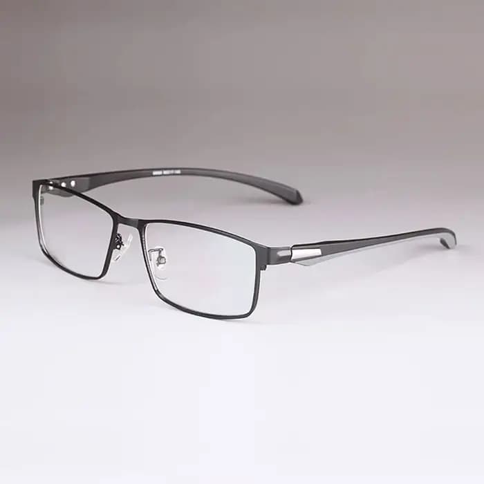 Monture de lunettes en alliage pour hommes, branches flexibles, jambes, matériau en alliage de galva